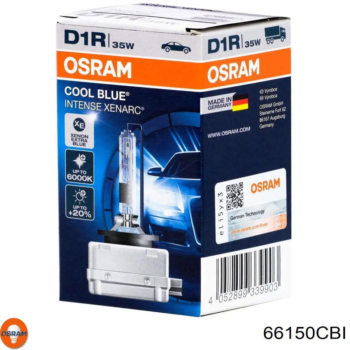 Лампочка ксеноновая 66150CBI Osram