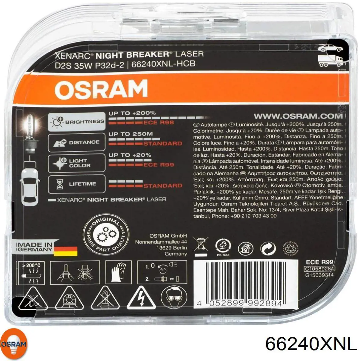 66240XNL Osram Биксенон