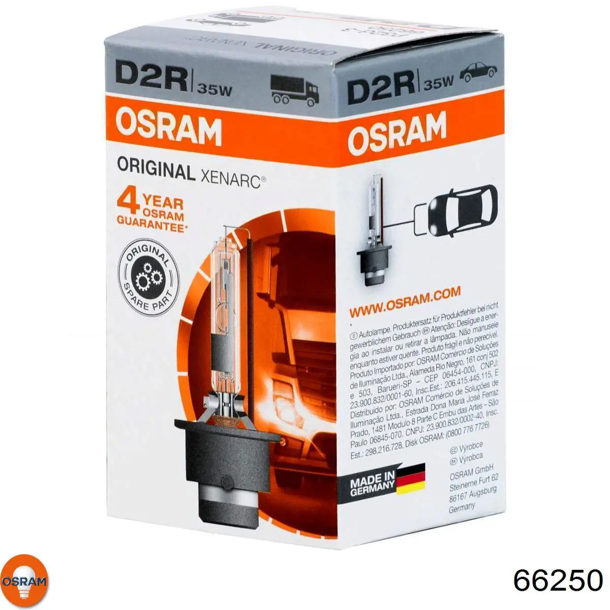 Bombilla De Xenon 66250 Osram