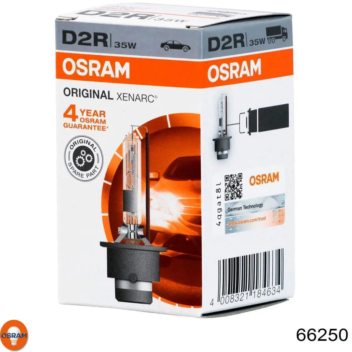 Купить 66250 Osram Лампочка ксеноновая