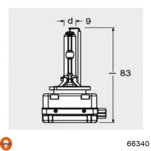 Лампочка ксеноновая 66340 Osram