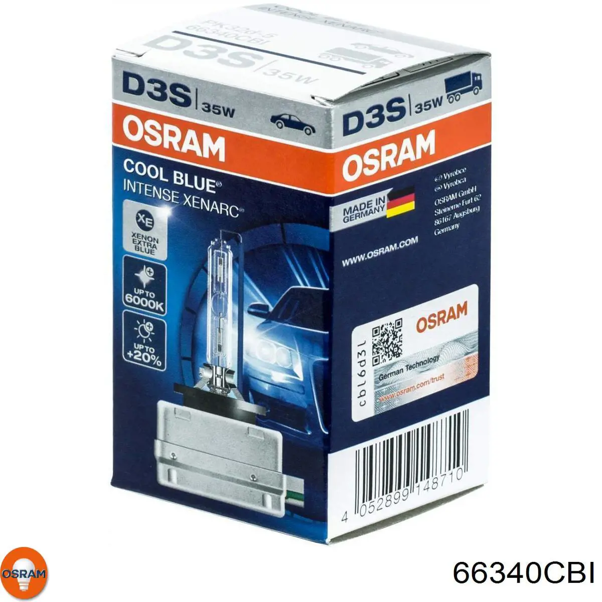 Лампочка ксеноновая OSRAM 66340CBI