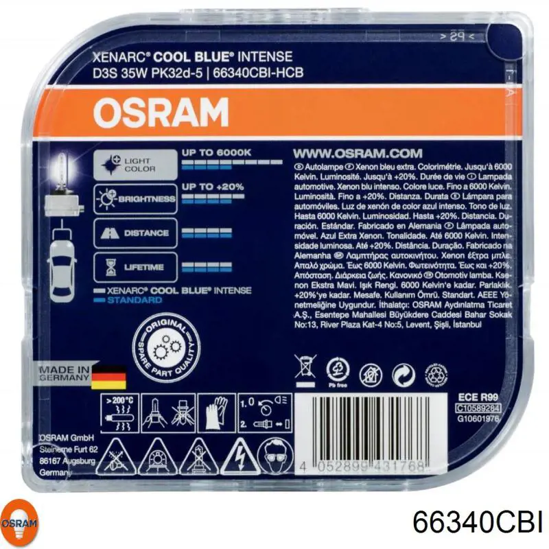 Лампочка ксеноновая 66340CBI Osram