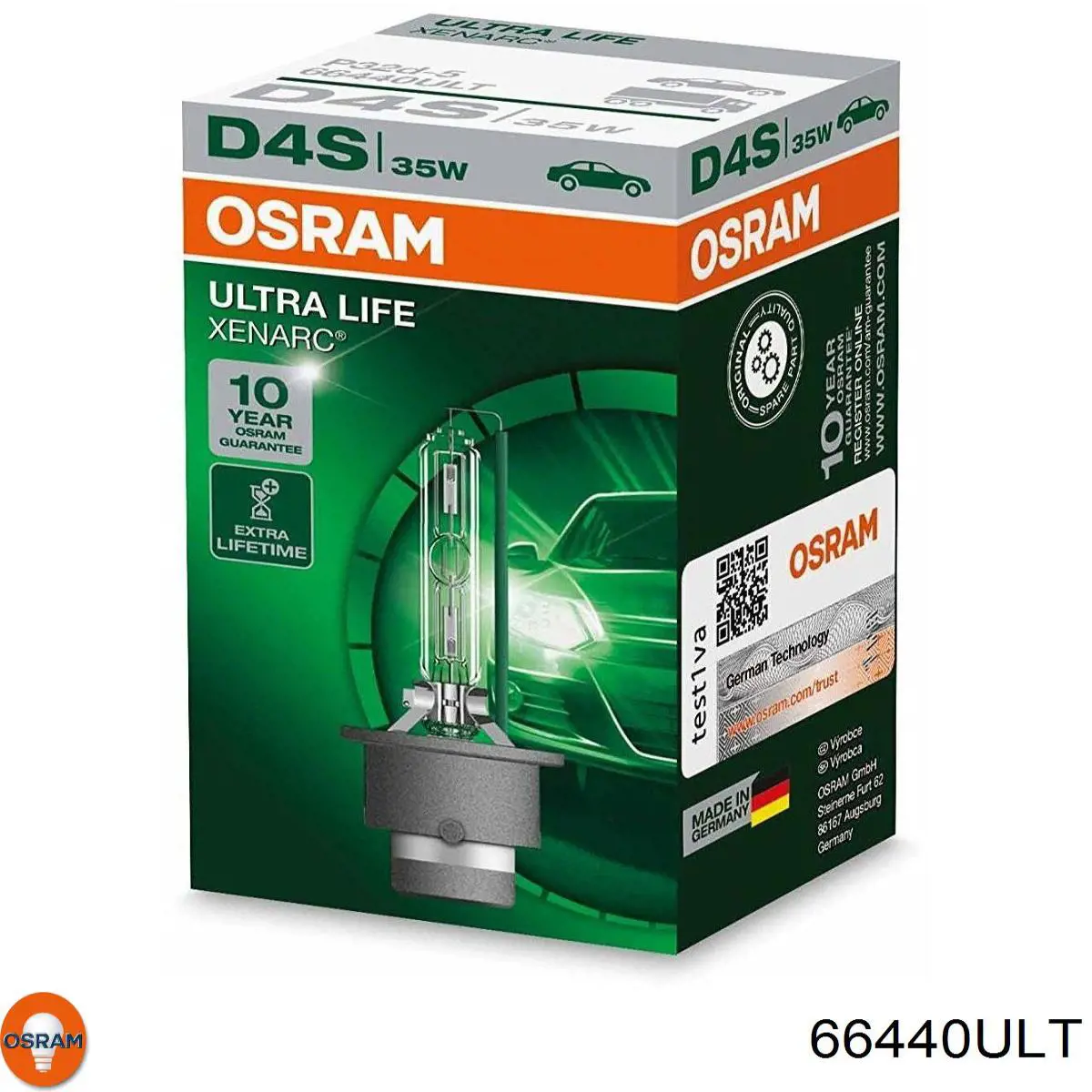Лампочка ксеноновая Osram 66440ULT
