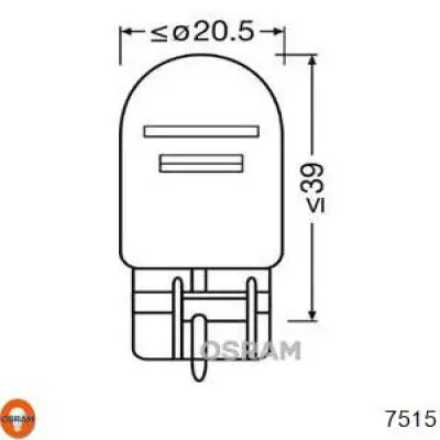 Лампочка накаливания Osram 7515 цена, от 2.50 USD