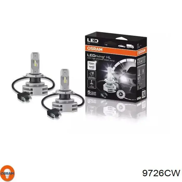 9726CW Osram lâmpada de xénon