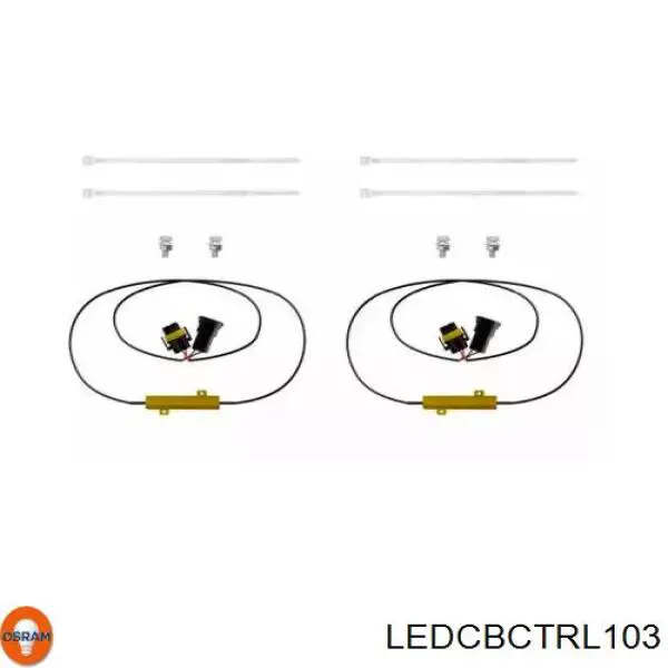 Проводка передних противотуманных фар Osram LEDCBCTRL103
