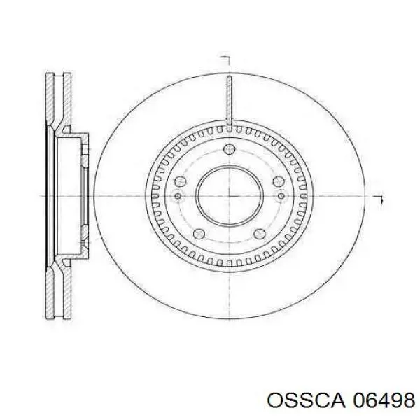 Шланг ГУР высокого давления 6498 Ossca