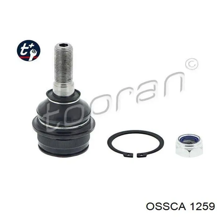 1259 Ossca подушка (опора двигателя передняя)
