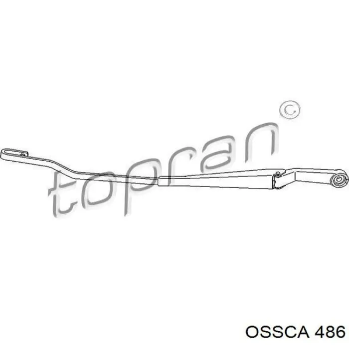 486 Ossca ручка двери передней наружная правая