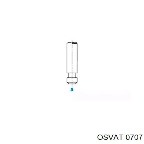 0707 Osvat клапан впускной