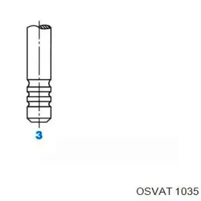 1035 Osvat клапан впускной
