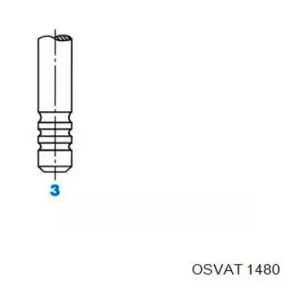 1480 Osvat клапан выпускной