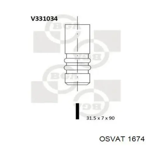 Купить 1674 Osvat Выпускной клапан