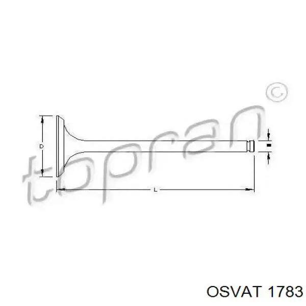 Клапан впускной Peugeot/Citroen 094884 цена, от 5.77 USD