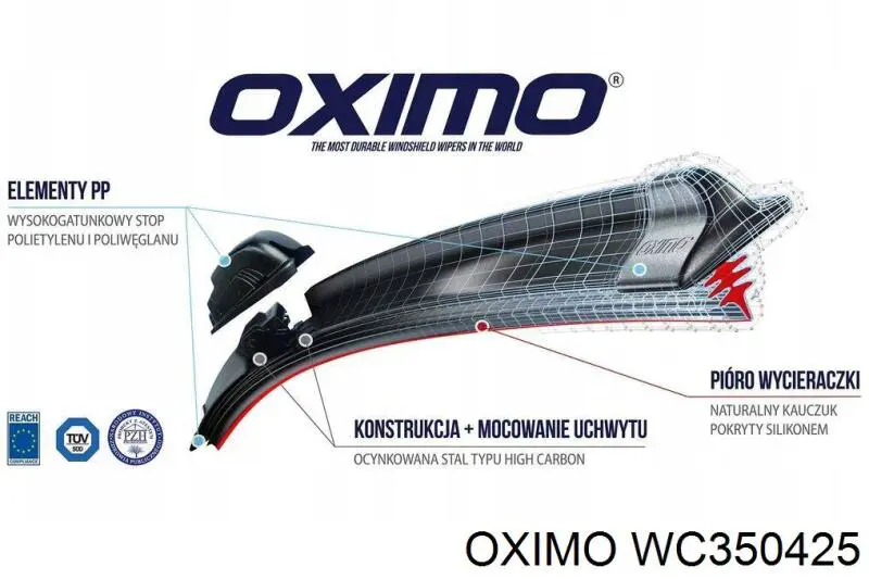 Limpa-pára-brisas do pára-brisas, kit de 2 un. Oximo WC350425 preço, a partir de 21,72 USD