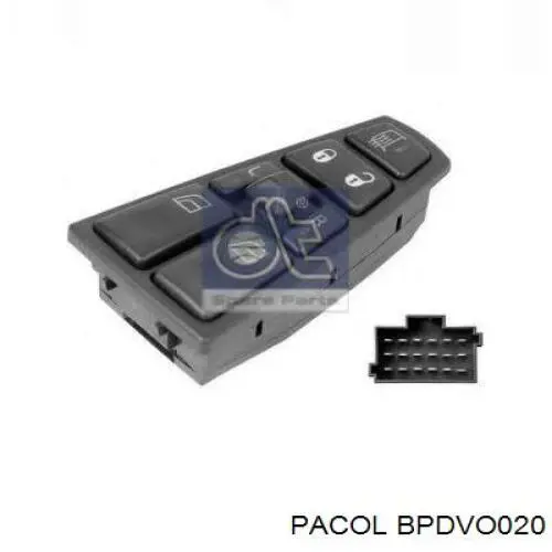 Кнопочный блок управления стеклоподъемником передний левый Pacol BPDVO020 цена, от 39.74 USD