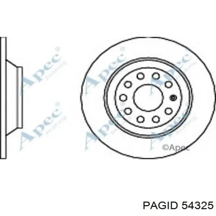 54325 HELLA-PAGID Дисковый тормоз