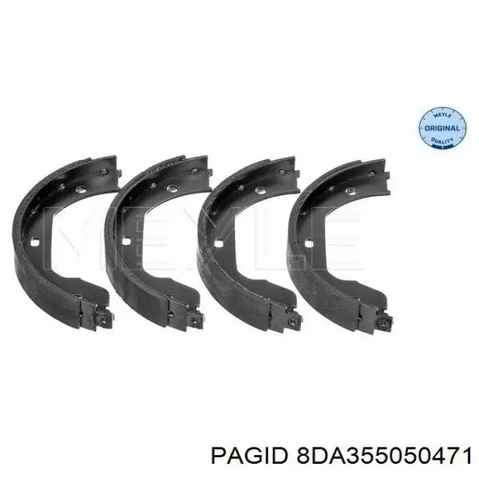 Купить 8DA355050471 HELLA-PAGID Колодки ручника/стояночного тормоза