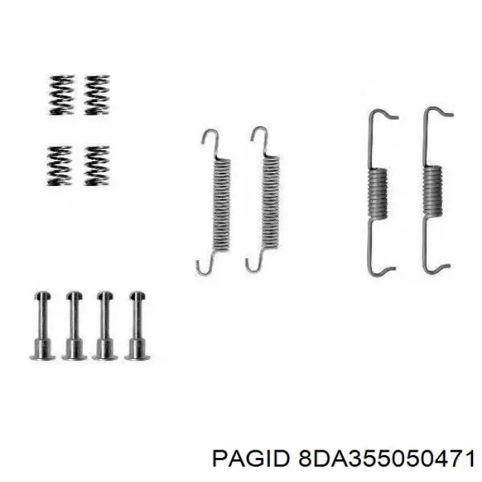 Колодки ручника 8DA355050471 HELLA-PAGID