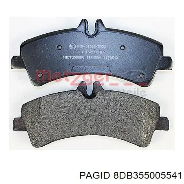 Задние тормозные колодки 8DB355005541 HELLA-PAGID