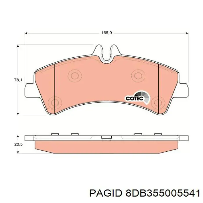 Колодки дисковые  HELLA-PAGID 8DB355005541 цена, от 33.54 USD