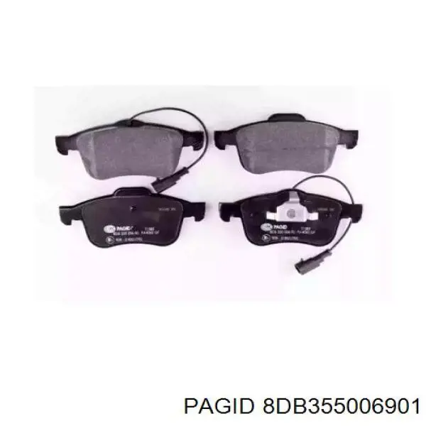 Передние тормозные колодки 8DB355006901 HELLA-PAGID