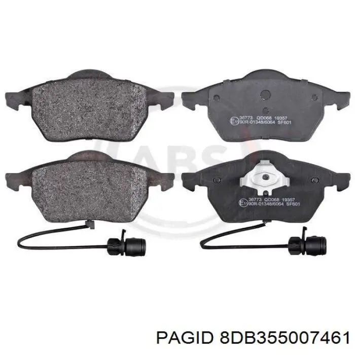 Передние тормозные колодки 8DB355007461 HELLA-PAGID