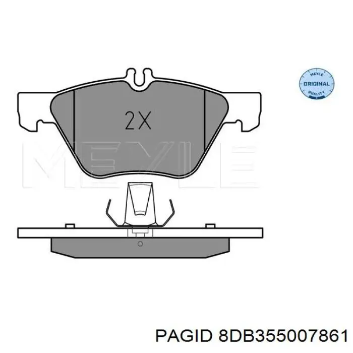 Тормозные колодки HELLA-PAGID 8DB355007861