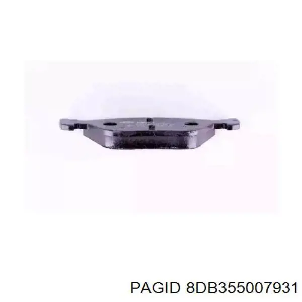 8DB355007931 HELLA-PAGID Колодки передние