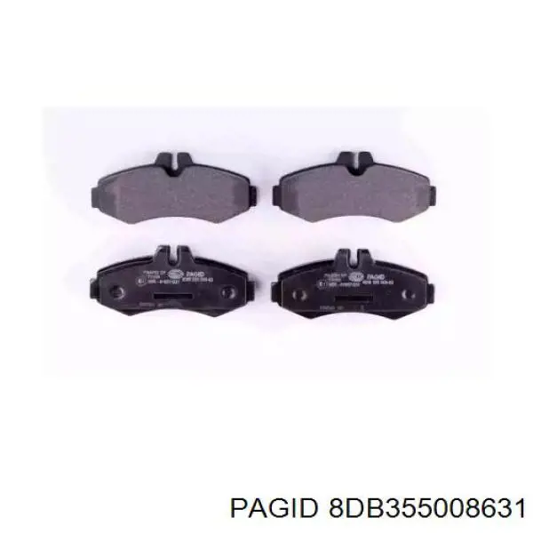 Передние тормозные колодки 8DB355008631 HELLA-PAGID