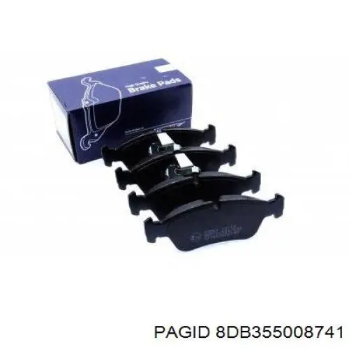 8DB355008741 HELLA-PAGID Колодки передние