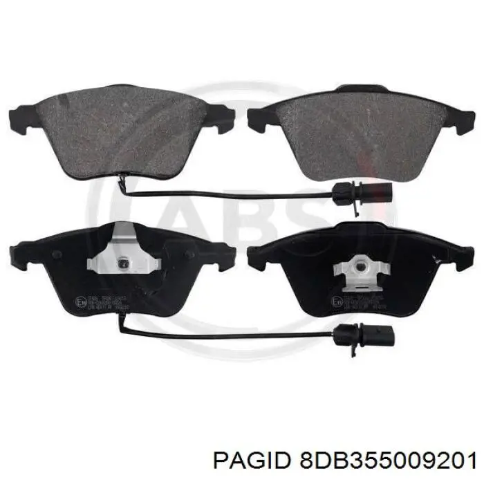 8DB355009201 HELLA-PAGID Колодки передние