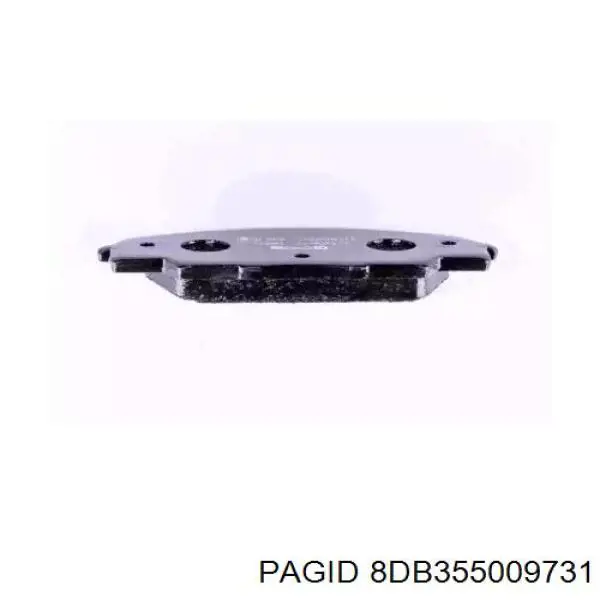 8DB355009-731 HELLA-PAGID колодки тормозные передние дисковые