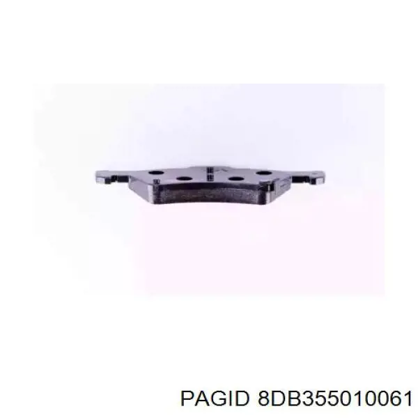 8DB355010061 HELLA-PAGID колодки тормозные передние дисковые