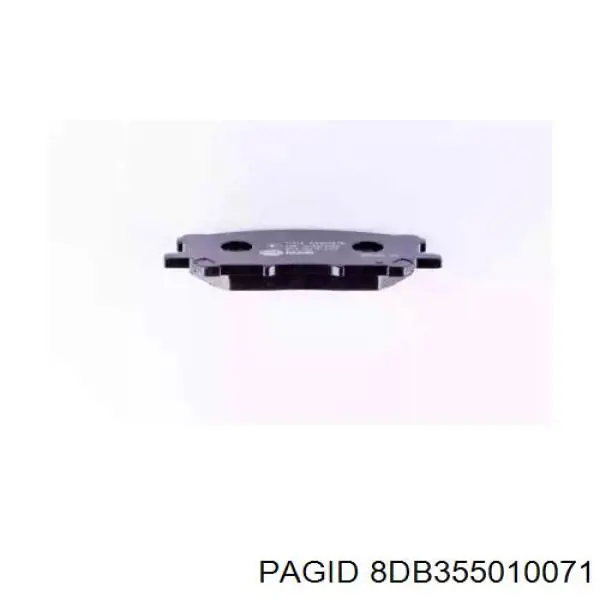 8DB355010-071 HELLA-PAGID колодки тормозные передние дисковые