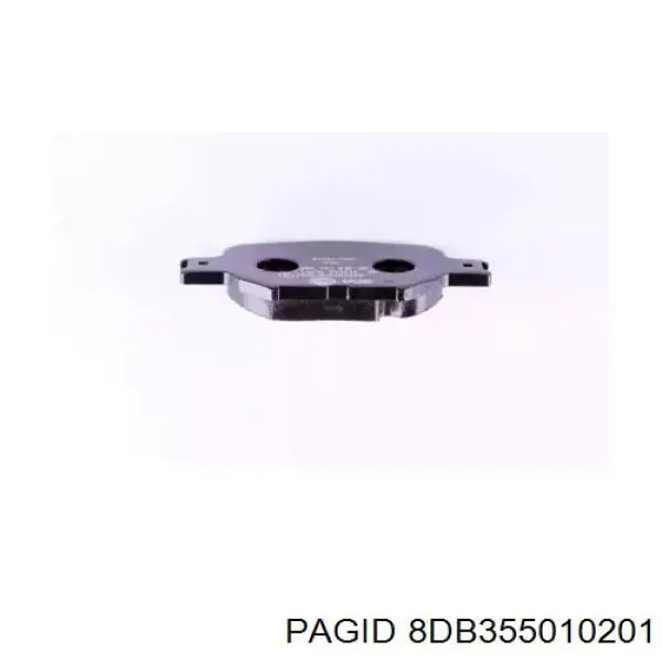 8DB355010201 HELLA-PAGID колодки тормозные передние дисковые