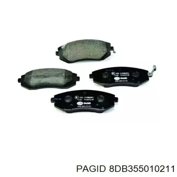 8DB355010211 HELLA-PAGID Колодки передние