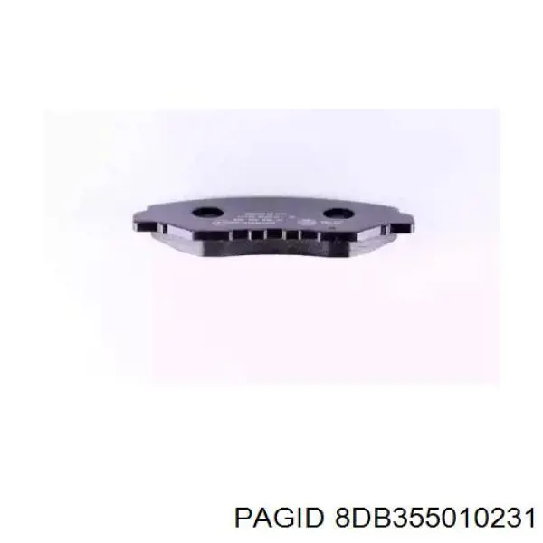 8DB355010231 HELLA-PAGID колодки тормозные передние дисковые