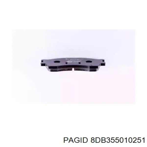 8DB355010251 HELLA-PAGID колодки тормозные передние дисковые
