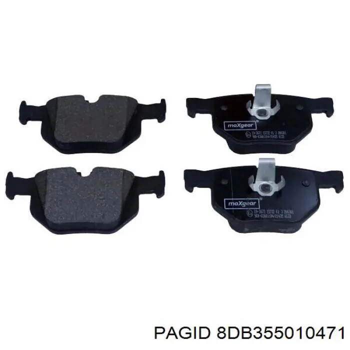 Купить 8DB355010471 HELLA-PAGID Колодки тормозные задние, дисковые