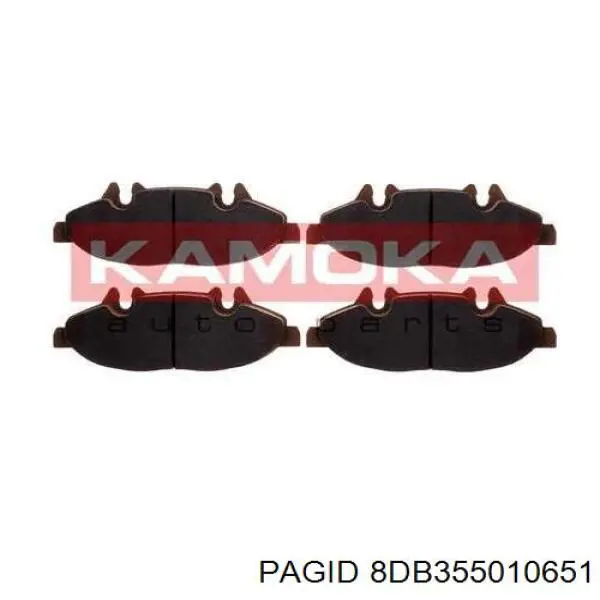 8DB355010651 HELLA-PAGID Колодки передние