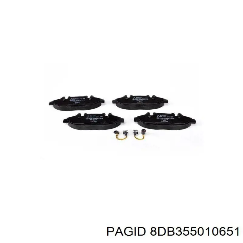 Передние тормозные колодки 8DB355010651 HELLA-PAGID
