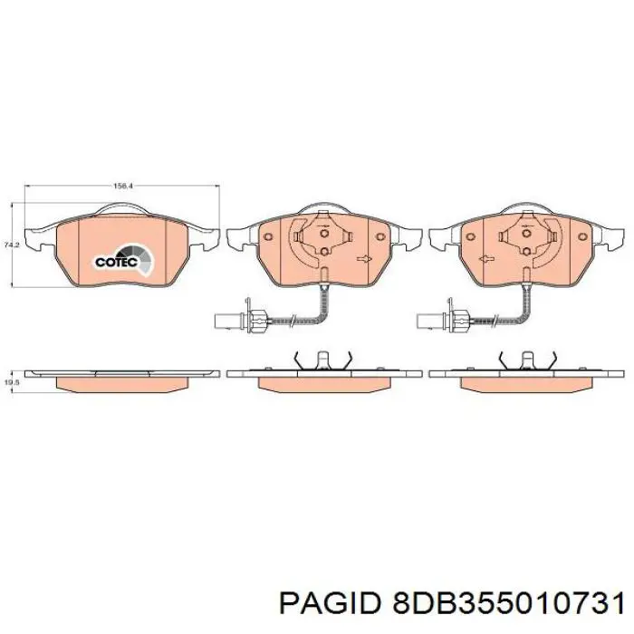Колодки HELLA-PAGID 8DB355010731 цена, от 29.82 USD