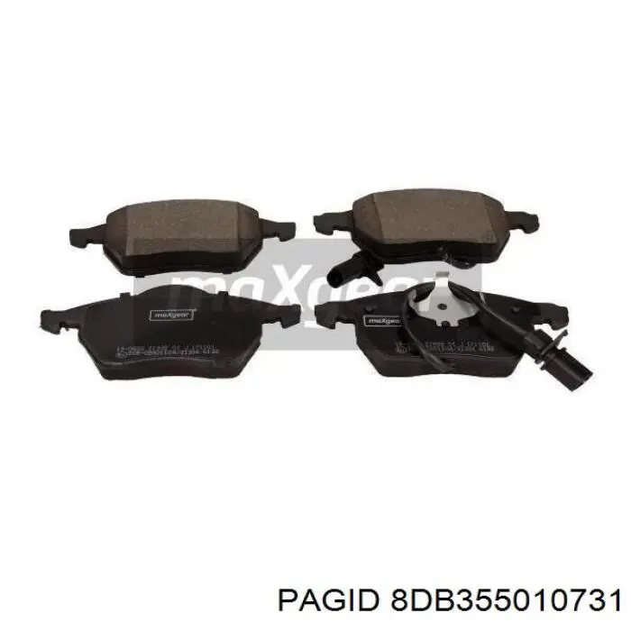 8DB355010731 HELLA-PAGID Колодки передние