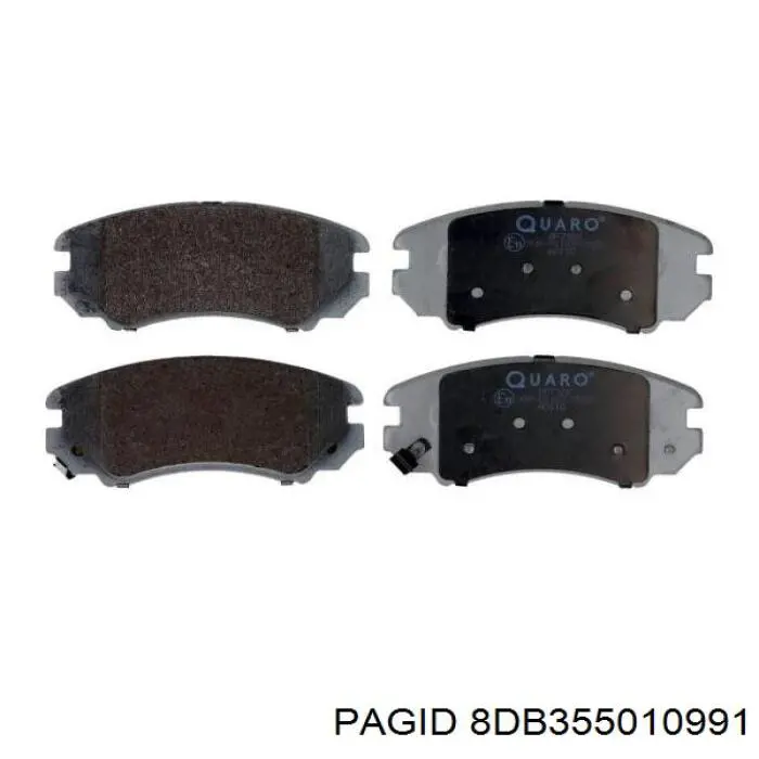 Купить 8DB355010991 HELLA-PAGID Колодки тормозные