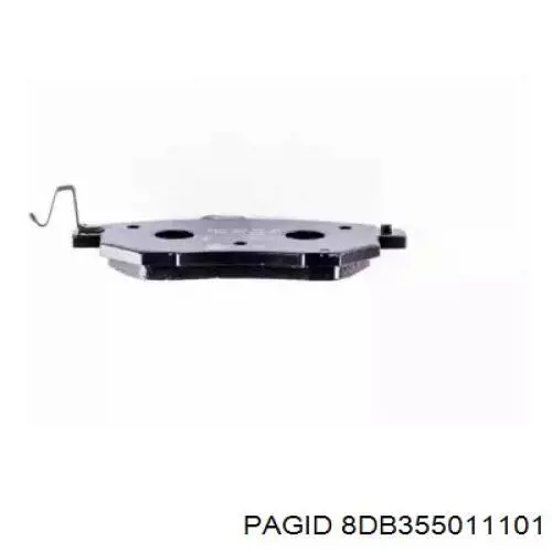 8DB355011101 HELLA-PAGID Колодки передние