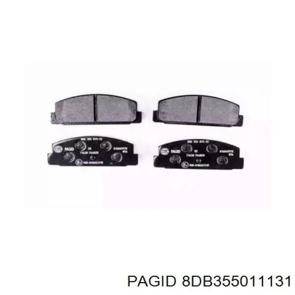 Задние тормозные колодки 8DB355011131 HELLA-PAGID