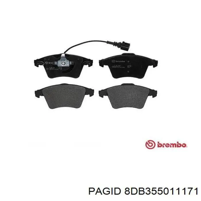 Купить 8DB355011171 HELLA-PAGID Колодки тормозные