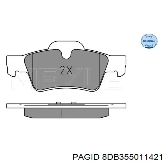 Колодки дисковые  HELLA-PAGID 8DB355011421 цена, от 46.27 USD